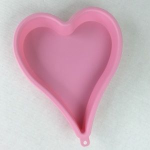 Heart Shaped Silicone Cake Cookie Jello Mold Pink